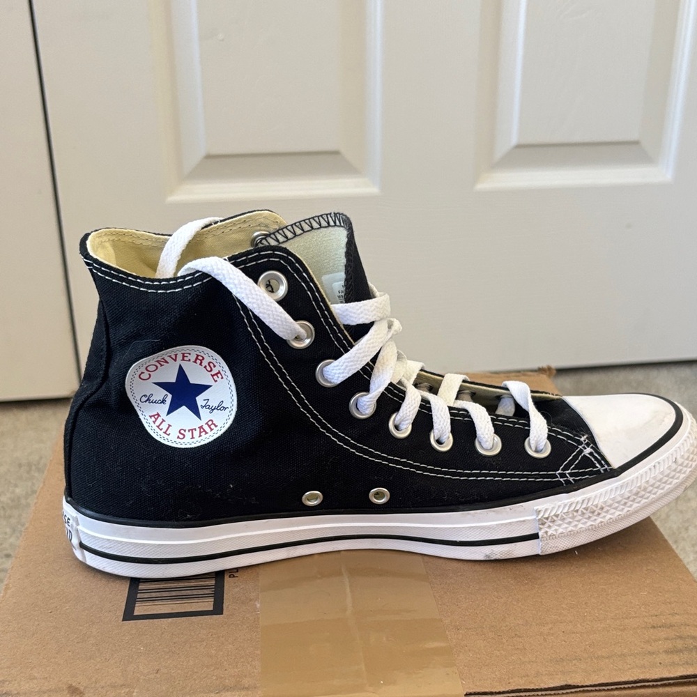 Converse Black and White High-Top Sneakers